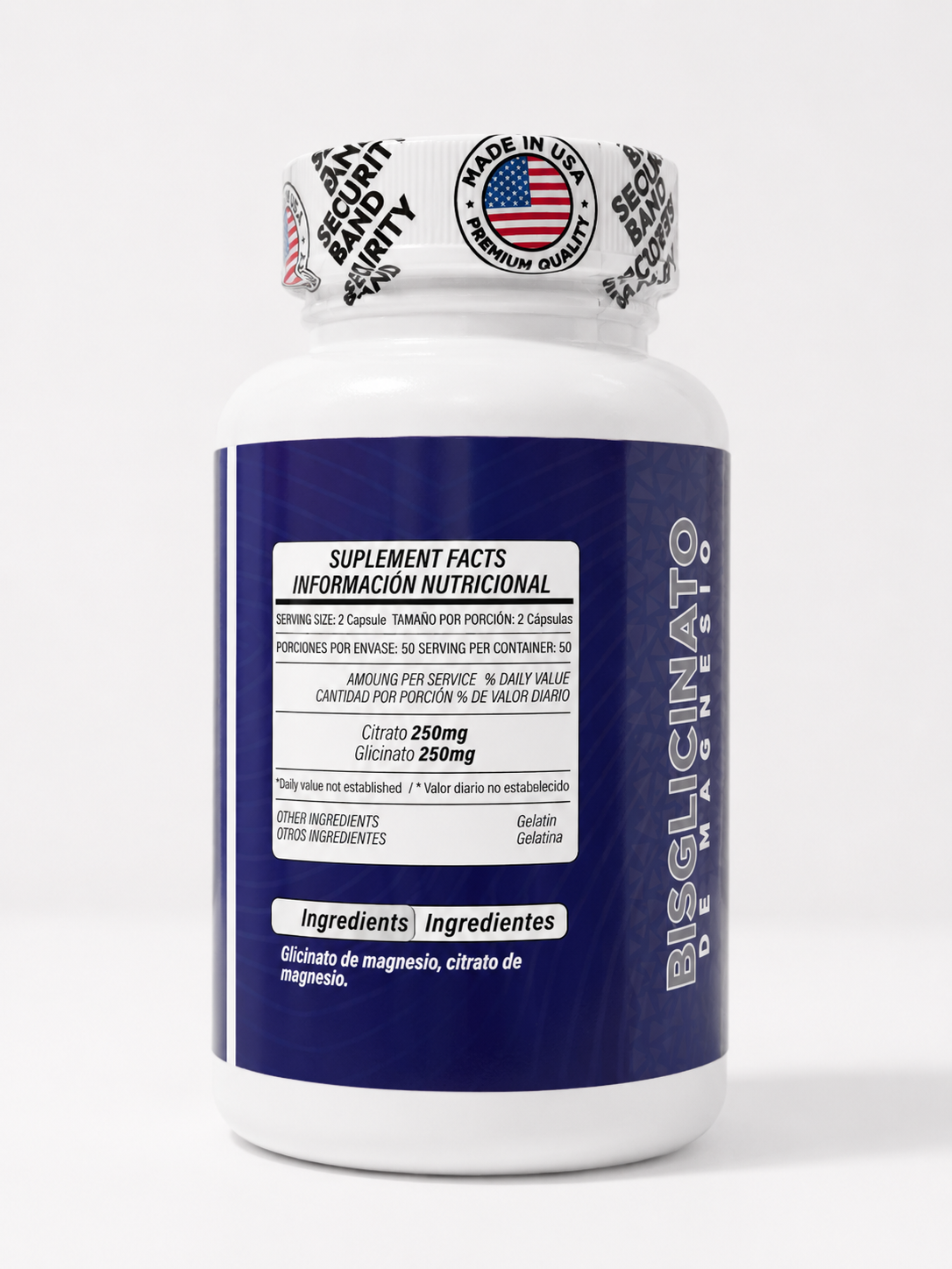 Bisglicinato de Magnesio - Premium Quality